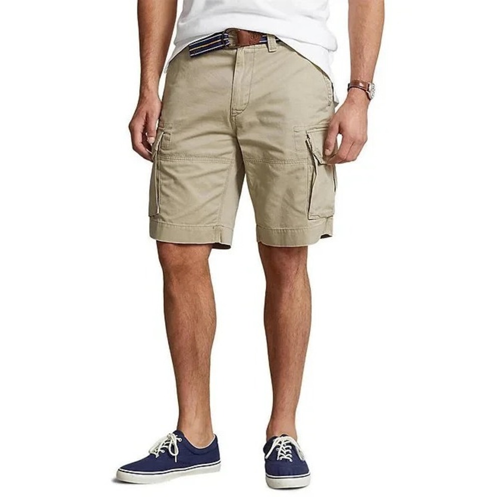 Polo Ralph Lauren‎ Cargo Shorts Brown Relaxed Fit 9 Inch Men 34